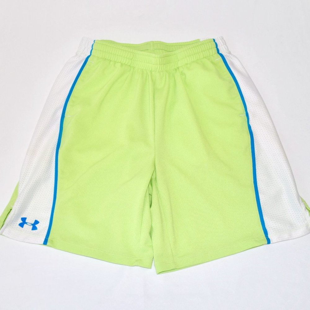 Under Armour Lime Green Athletic Gym Shorts - Large